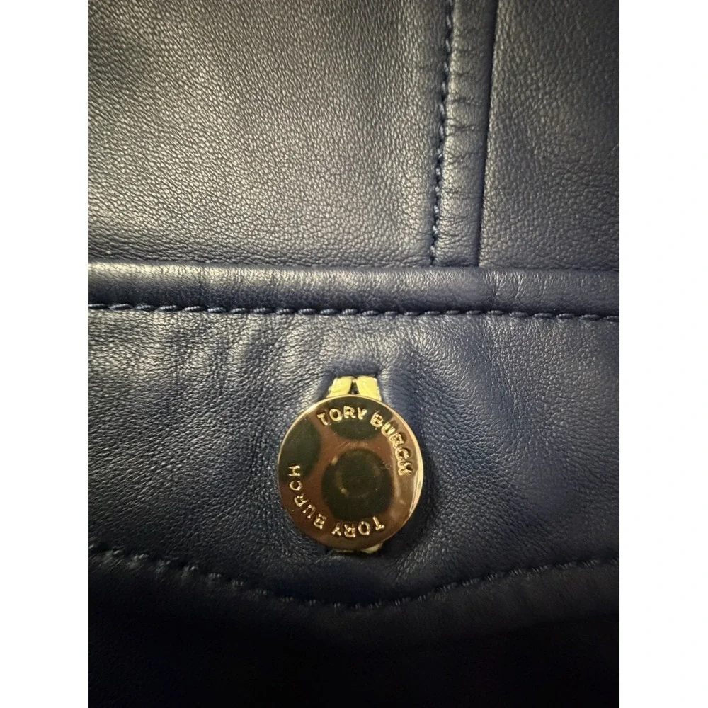 Luxurious Tory Burch Future VTG Lambskin Buttery Soft Military Field Jacket Sz 4